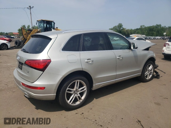 2014 Audi Q5 Premium Plus with VIN WA1LFAFP5EA014039, listed as a Copart auction lot 58669305 with Not provided miles and Salvage title. Bid and sale history available at DreamBid. Image 3.