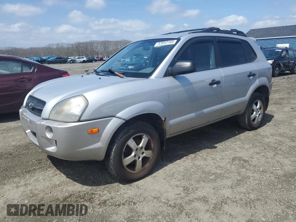 2005 Hyundai Tucson GL with VIN KM8JM12B85U103191, listed as a Copart auction lot 53953165 with 147,717 mi miles and Clean Title. Bid and sale history available at carsss.com. Image 1.