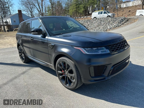 2021 Land Rover Range Rover Sport HST with VIN SALWS2RU1MA791038, listed as a Copart auction lot 52868485 with 126,857 mi miles and Clean Title. Bid and sale history available at carsss.com. Image 4.