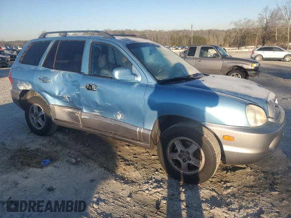 2003 Hyundai Santa Fe GLS with VIN KM8SC13E03U552538, listed as a Copart auction lot 88900865 with 250,847 mi miles and Salvage Title. Bid and sale history available at carsss.com. Image 4.