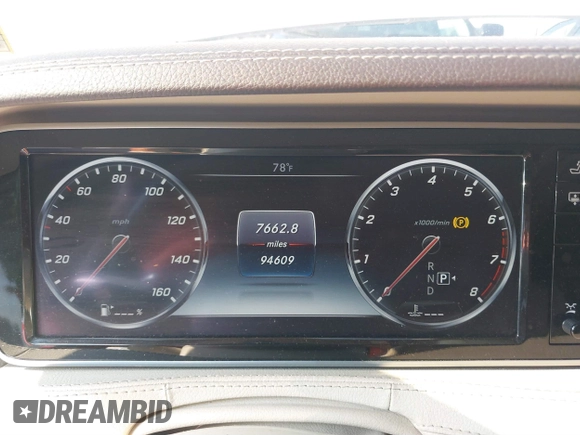 2015 Mercedes-Benz S-Class S 550 with VIN WDDUG8CB5FA190072, listed as a IAAI auction lot 40954549 with 94,609 mi miles. Bid and sale history available at carsss.com. Image 7.