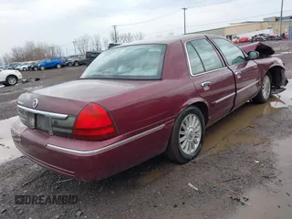 2008 Mercury Grand Marquis LS with VIN 2MEFM75V98X633328, listed as a IAAI auction lot 42084872 with 75,473 mi miles and . Bid and sale history available at DreamBid. Image 4.