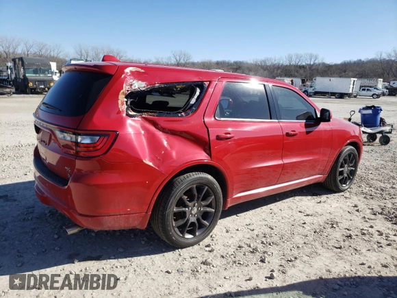 2015 Dodge Durango R/T with VIN 1C4SDJCTXFC236557, listed as a Copart auction lot 41678894 with 109,923 mi miles and Salvage title. Bid and sale history available at DreamBid. Image 3.