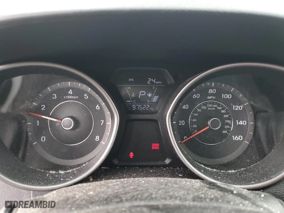 2016 Hyundai Elantra SE with VIN 5NPDH4AE4GH670708, listed as a Copart auction lot 46635445 with 97,522 mi miles and Salvage Title. Bid and sale history available at carsss.com. Image 9.