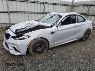 2020 BMW M2 Competition with VIN WBS2U7C02L7E10470, listed as a Copart auction lot 87108934 with 0 mi miles and Salvage Title. Bid and sale history available at carsss.com. Image 1.