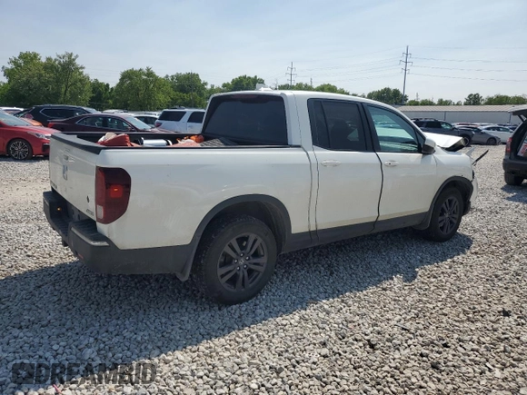 2019 Honda Ridgeline Sport with VIN 5FPYK3F12KB032801, listed as a Copart auction lot 59238595 with 41,000 mi miles and Salvage title. Bid and sale history available at DreamBid. Image 3.