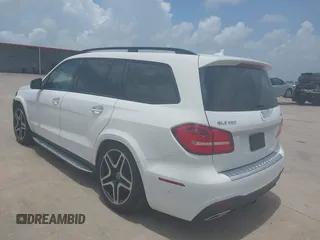 2018 Mercedes-Benz GLS 550 with VIN 4JGDF7DE3JB065134, listed as a IAAI auction lot 42507274 with 63,988 mi miles and . Bid and sale history available at DreamBid. Image 3.