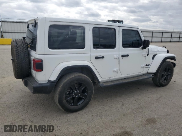 2020 Jeep Wrangler Unlimited Sahara with VIN 1C4HJXEN6LW254035, listed as a Copart auction lot 48900275 with 69,368 mi miles and Salvage Title. Bid and sale history available at carsss.com. Image 3.