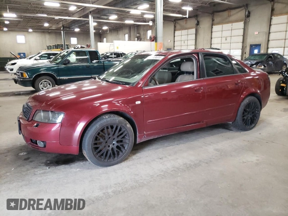 2004 Audi A4 1.8T with VIN WAULC68E64A184445, listed as a Copart auction lot 79249604 with 151,123 mi miles and Clean Title. Bid and sale history available at carsss.com. Image 1.