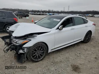 2019 Genesis G80 3.8L z VIN KMHGN4JE4KU290817, wystawiony jako Copart lot #44030005 z przebiegiem 61 008 mil mil oraz Szkoda całkowita • Salvage title. Historia ofert i sprzedaży dostępna na DreamBid. Obrazek 1.
