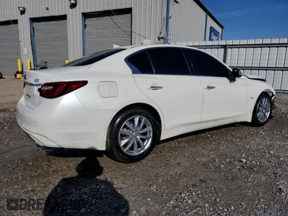 2020 Infiniti Q50 3.0t LUXE with VIN JN1EV7ARXLM251153, listed as a Copart auction lot 44759545 with 54,476 mi miles and Salvage Title. Bid and sale history available at carsss.com. Image 3.