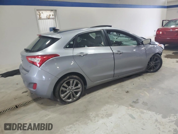 2016 Hyundai Elantra GT with VIN KMHD35LH8GU258367, listed as a Copart auction lot 52259725 with 0 mi miles and Salvage Title. Bid and sale history available at carsss.com. Image 3.