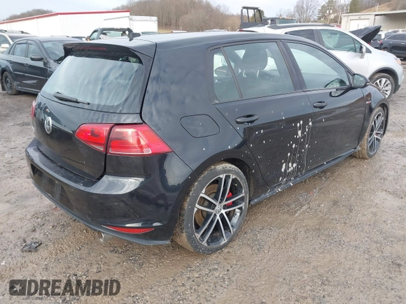 2017 Volkswagen Golf GTI S with VIN 3VW547AU5HM065033, listed as a IAAI auction lot 41461817 with 114,879 mi miles. Bid and sale history available at carsss.com. Image 4.