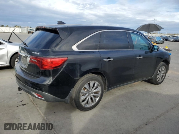 2014 Acura MDX Technology z VIN 5FRYD3H67EB001929, wystawiony jako Copart lot #48427815 z przebiegiem 165 080 mil mil oraz Szkoda całkowita • Salvage title. Historia ofert i sprzedaży dostępna na DreamBid. Obrazek 3.