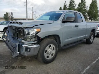 2019 Toyota Tundra SR with VIN 5TFRM5F19KX144410, listed as a Copart auction lot 45596465 with 47,985 mi miles and Salvage title. Bid and sale history available at DreamBid. Image 1.