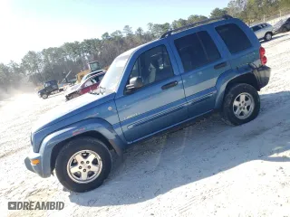 2004 Jeep Liberty Limited with VIN 1J4GL58K04W297888, listed as a Copart auction lot 46644735 with 197,653 mi miles and Salvage Title. Bid and sale history available at carsss.com. Image 1.