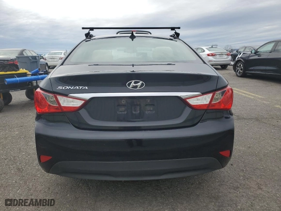 2014 Hyundai Sonata GLS with VIN 5NPEB4AC0EH847076, listed as a Copart auction lot 51827105 with 167,517 mi miles and Salvage Title. Bid and sale history available at carsss.com. Image 6.