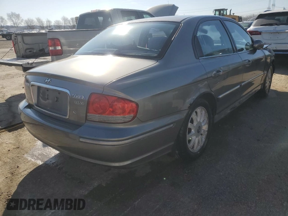 2003 Hyundai Sonata GLS with VIN KMHWF35H43A778742, listed as a Copart auction lot 48564195 with 0 mi miles and Salvage Title. Bid and sale history available at carsss.com. Image 3.