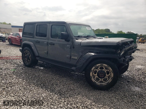 2018 Jeep Wrangler Unlimited Sahara z VIN 1C4HJXEN1JW248205, wystawiony jako Copart lot #54264885 z przebiegiem 103 201 mil mil oraz Szkoda całkowita • Salvage title. Historia ofert i sprzedaży dostępna na DreamBid. Obrazek 4.