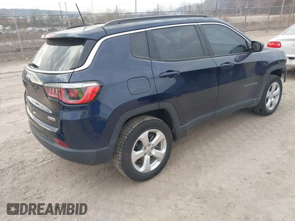 2019 Jeep Compass Latitude with VIN 3C4NJDBB3KT835802, listed as a IAAI auction lot 41893590 with 49,716 mi miles and . Bid and sale history available at DreamBid. Image 4.