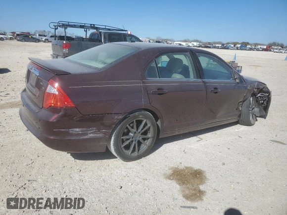 2012 Ford Fusion SEL with VIN 3FAHP0JA1CR363407, listed as a Copart auction lot 48586215 with 107,870 mi miles and Salvage Title. Bid and sale history available at DreamBid. Image 3.