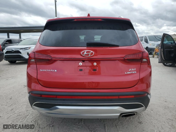 2021 Hyundai Santa Fe Limited with VIN 5NMS44AL7MH333119, listed as a Copart auction lot 88959635 with 20,145 mi miles and Salvage Title. Bid and sale history available at carsss.com. Image 6.