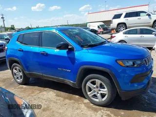 2023 Jeep Compass Sport with VIN 3C4NJDAN4PT557091, listed as a IAAI auction lot 42322265 with 8,742 mi miles and . Bid and sale history available at DreamBid. Image 13.