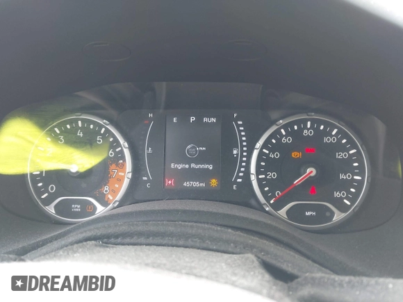 2017 Jeep Renegade Latitude with VIN ZACCJBBB7HPF65291, listed as a IAAI auction lot 41962386 with 45,705 mi miles. Bid and sale history available at carsss.com. Image 7.