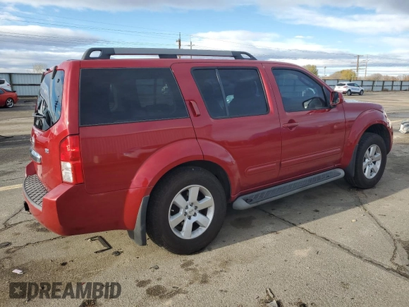 2009 Nissan Pathfinder S with VIN 5N1AR18B29C610236, listed as a Copart auction lot 80888394 with 145,495 mi miles and Salvage Title. Bid and sale history available at carsss.com. Image 3.