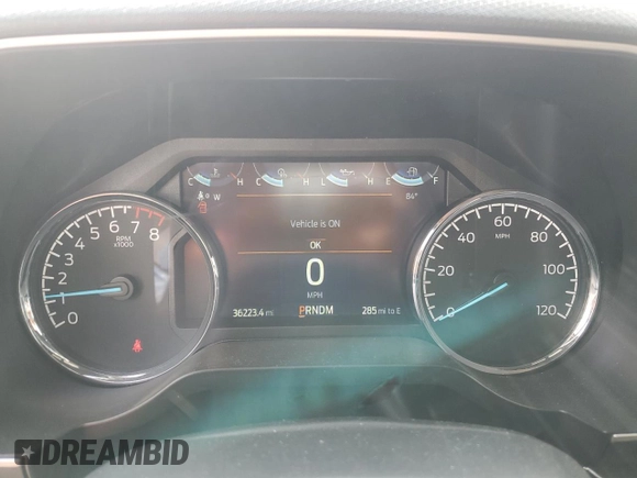 2023 Ford F-150 XL with VIN 1FTFW1E50PFC07174, listed as a Copart auction lot 54846365 with 36,223 mi miles and Non Repairable. Bid and sale history available at carsss.com. Image 9.