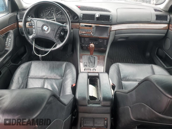 2000 BMW 7 Series 740iL z VIN WBAGH8346YDP11594, wystawiony jako Copart lot #56964665 z przebiegiem 165 495 mil mil oraz Tytuł czysty. Historia ofert i sprzedaży dostępna na DreamBid. Obrazek 8.