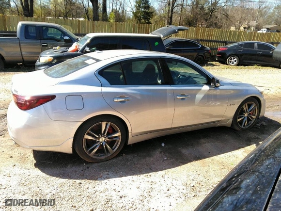 2020 Infiniti Q50 RED SPORT 400 with VIN JN1FV7AP2LM630098, listed as a IAAI auction lot 41828404 with NaN miles. Bid and sale history available at carsss.com. Image 13.