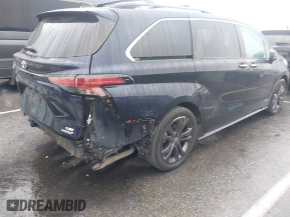 2021 Toyota Sienna XSE with VIN 5TDXRKEC5MS020539, listed as a IAAI auction lot 41569311 with 86,902 mi miles and . Bid and sale history available at DreamBid. Image 4.
