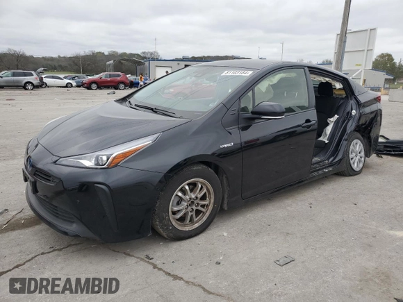 2022 Toyota Prius L Eco with VIN JTDKAMFU5N3180976, listed as a Copart auction lot 52612005 with 48,195 mi miles and Salvage title. Bid and sale history available at DreamBid. Image 1.