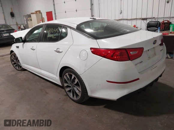 2015 Kia Optima SX with VIN 5XXGR4A74FG487895, listed as a IAAI auction lot 42111045 with 109,442 mi miles and . Bid and sale history available at DreamBid. Image 3.