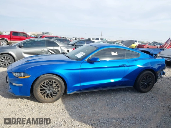 2019 Ford Mustang EcoBoost with VIN 1FA6P8THXK5185806, listed as a IAAI auction lot 42347754 with 18,920 mi miles and . Bid and sale history available at DreamBid. Image 14.
