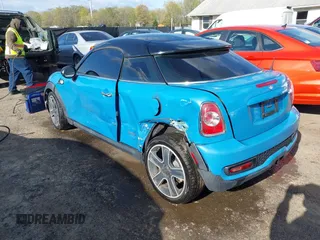 2013 MINI Coupe S with VIN WMWSX3C55DT466604, listed as a IAAI auction lot 42033723 with 109,814 mi miles and . Bid and sale history available at DreamBid. Image 3.