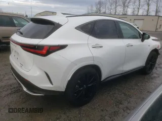 2022 Lexus NX with VIN JTJKGCEZ2N2001107, listed as a Copart auction lot 81136483 with 9,875 mi miles. Bid and sale history available at carsss.com. Image 3.