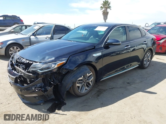 2020 Kia Optima Hybrid EX with VIN KNAGU4LE3L5037713, listed as a IAAI auction lot 42011066 with 93,335 mi miles. Bid and sale history available at carsss.com. Image 17.