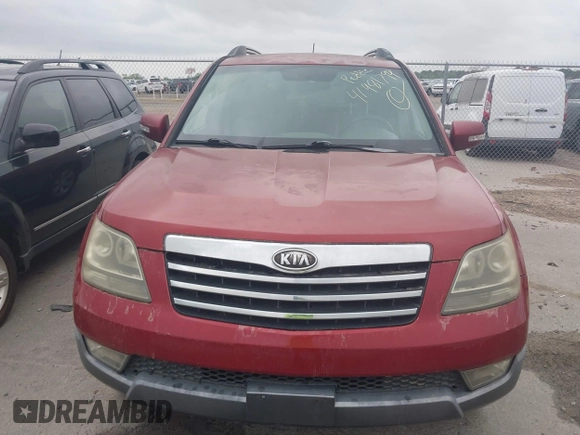2009 Kia Borrego EX with VIN KNDJH741395010983, listed as a IAAI auction lot 41981799 with 152,278 mi miles. Bid and sale history available at carsss.com. Image 6.