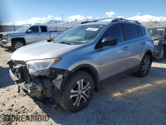 2017 Toyota RAV4 LE with VIN 2T3BFREV1HW663827, listed as a Copart auction lot 46659615 with 96,516 mi miles and Salvage Title. Bid and sale history available at DreamBid. Image 1.