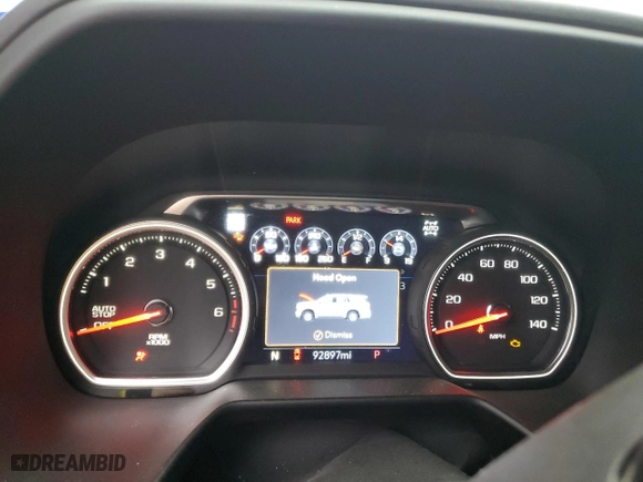 2021 Chevrolet Tahoe Premier with VIN 1GNSKSKDXMR259795, listed as a Copart auction lot 43608725 with 92,897 mi miles and Salvage Title. Bid and sale history available at carsss.com. Image 9.