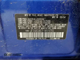 2015 Subaru WRX with VIN JF1VA1A67F9819755, listed as a Copart auction lot 48573905 with 118,122 mi miles and Salvage Title. Bid and sale history available at carsss.com. Image 12.