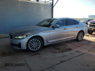2021 BMW 5 Series 540i with VIN WBA53BJ05MCG02307, listed as a Copart auction lot 48250365 with 29,787 mi miles and Salvage Title. Bid and sale history available at carsss.com. Image 1.