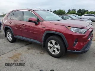 2021 Toyota RAV4 Hybrid XLE with VIN 2T3RWRFV4MW111102, listed as a Copart auction lot 64334365 with 37,662 mi miles and Salvage title. Bid and sale history available at DreamBid. Image 4.