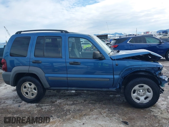 2005 Jeep Liberty Sport with VIN 1J4GL48K45W599048, listed as a IAAI auction lot 41603457 with 107,781 mi miles. Bid and sale history available at carsss.com. Image 14.
