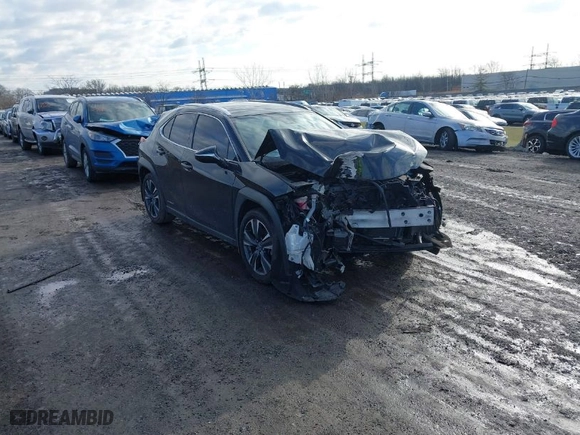 2020 Lexus UX with VIN JTHP9JBH6L2034822, listed as a IAAI auction lot 41512779 with 35,762 mi miles. Bid and sale history available at carsss.com. Image 1.