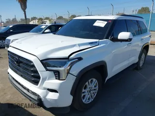 2023 Toyota Sequoia SR5 with VIN 7SVAAABA1PX004224, listed as a IAAI auction lot 41653564 with 55,132 mi miles. Bid and sale history available at carsss.com. Image 2.
