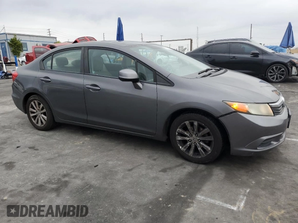 2012 Honda Civic EX with VIN 2HGFB2F88CH554322, listed as a Copart auction lot 55303165 with 192,132 mi miles and Salvage Title. Bid and sale history available at DreamBid. Image 4.