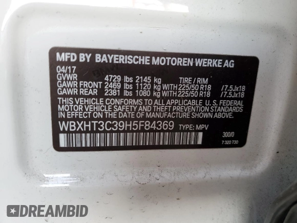 2017 BMW X1 xDrive28i with VIN WBXHT3C39H5F84369, listed as a Copart auction lot 68940992 with 92,054 mi miles. Bid and sale history available at carsss.com. Image 13.